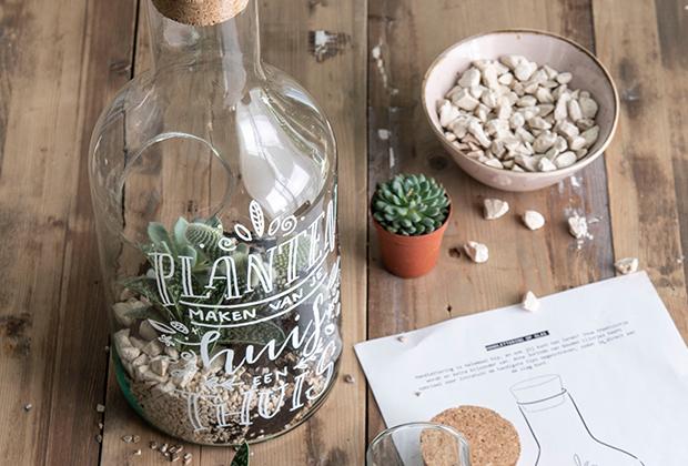 DIY: Handlettering op een terrarium