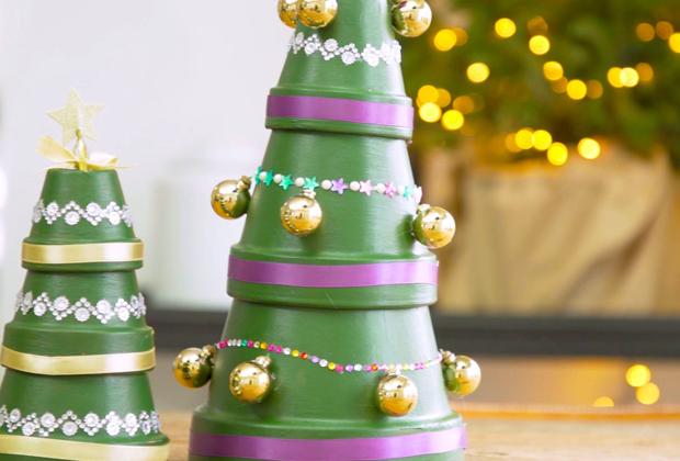 DIY: Kerstboom van bloempotten