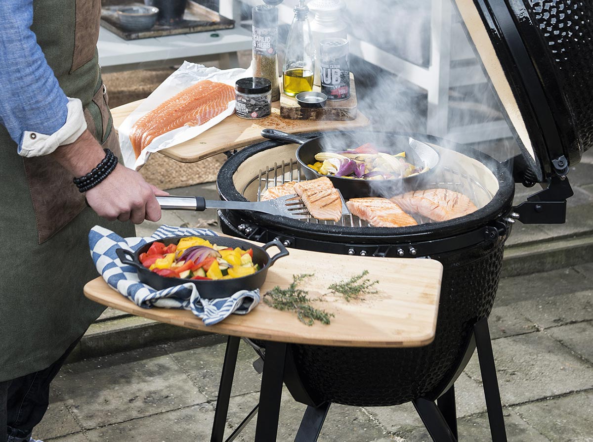 Zalm op de barbecue