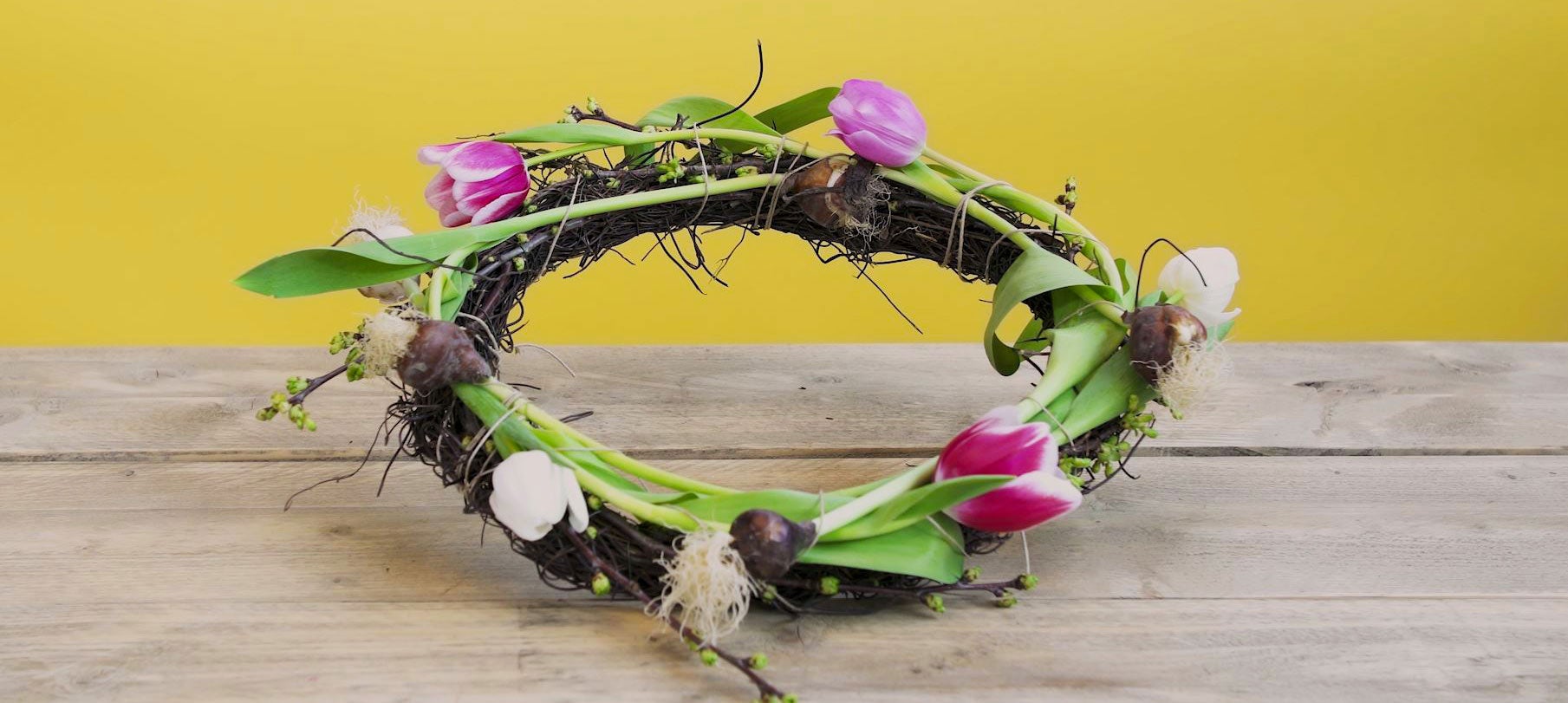 DIY Tulpenkrans resultaat