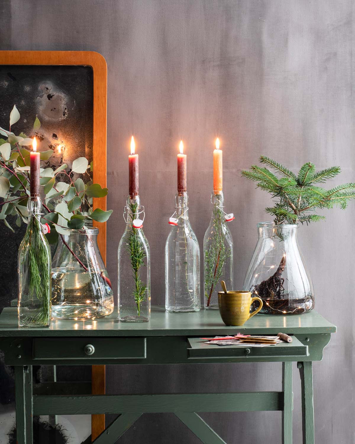 DIY: Kerstgroen in glas